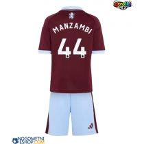 Otroški Nogometni dresi Aston Villa Johan Manzambi #44 Domači 2026-27 Kratek Rokav (+ Kratke hlače)